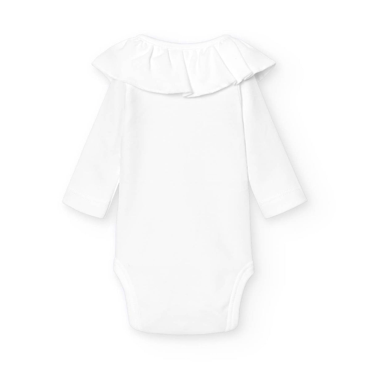 Ruffle Neck Crossover Baby Bodysuit