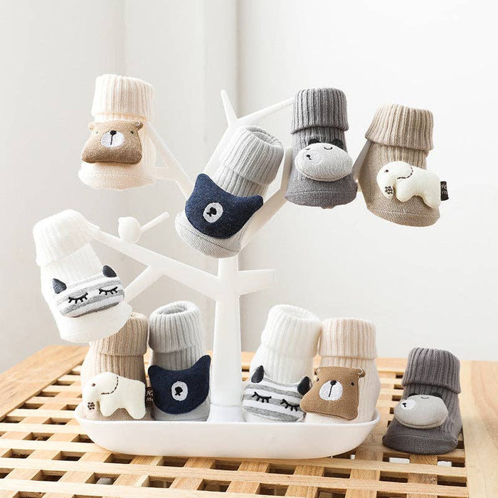 Baby Socks - Light Grey Bear Was £9.99 Now £2.99