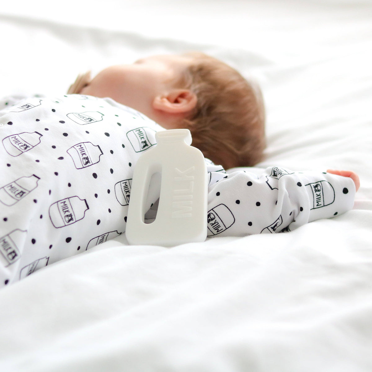 Fred & Noah - Milk Bottle cotton sleepsuit