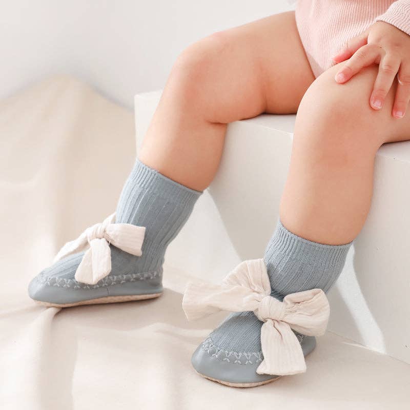 Baby Shoes - Greyish Blue