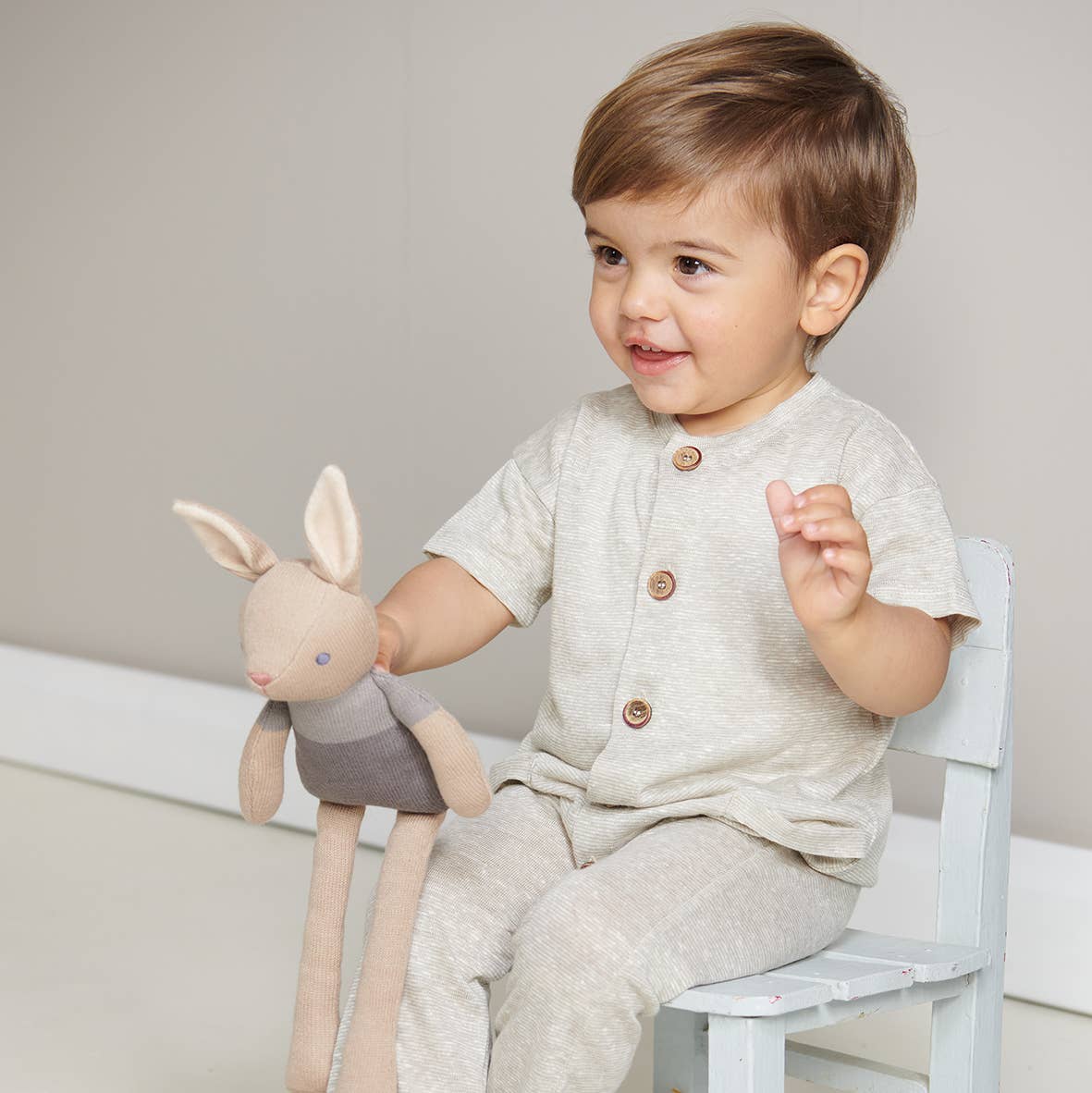 Baby Threads Taupe Bunny Doll