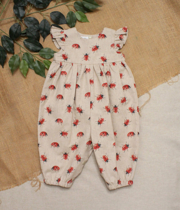 AshleyRose - Ladybird Linen Look Jumpsuit