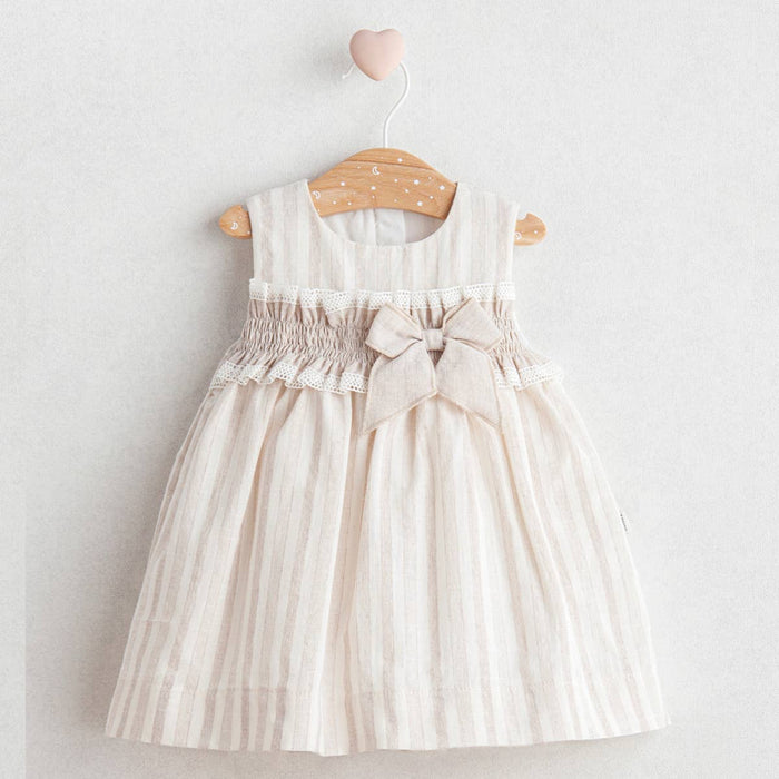 Baby Girl Natural Linen Summer Dress