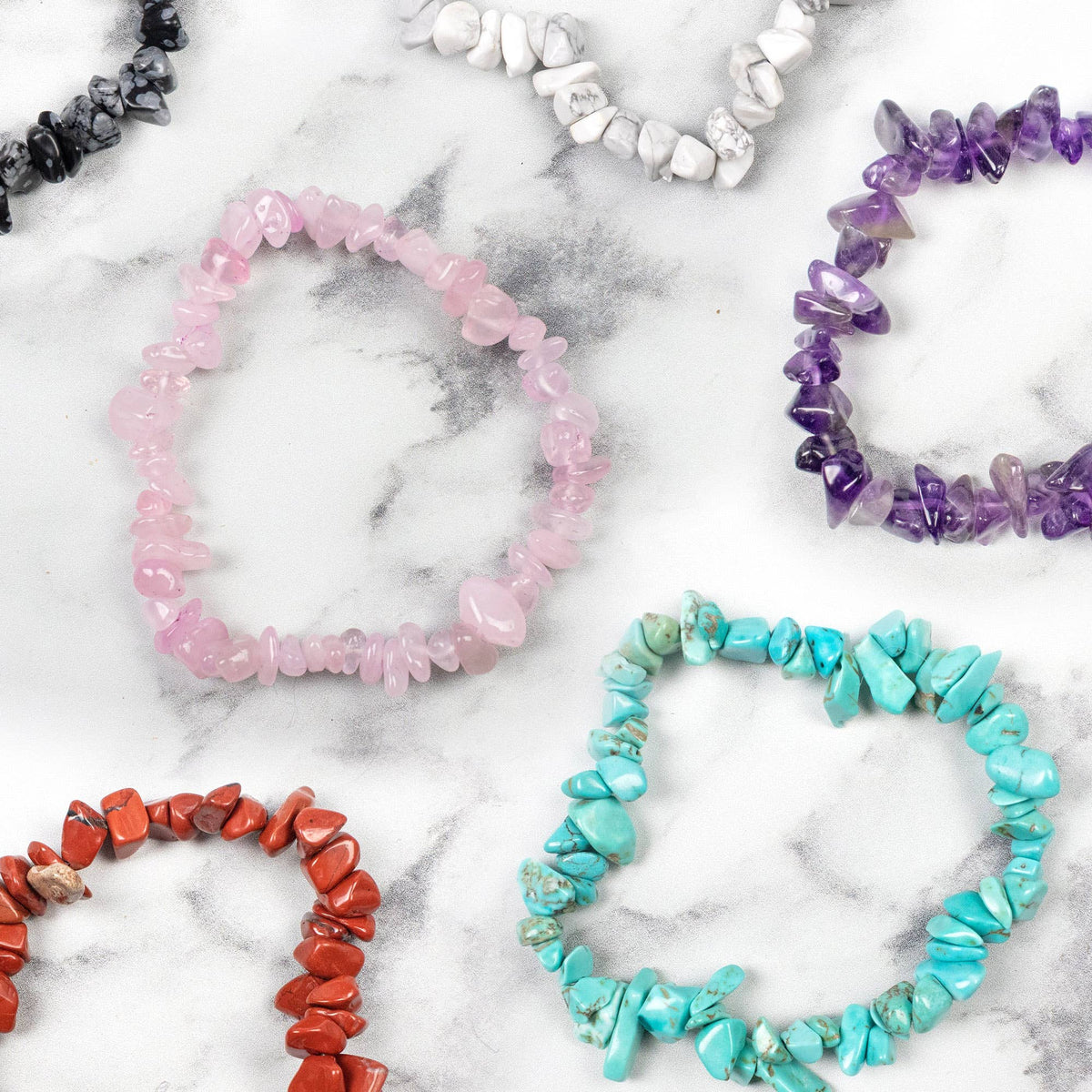 Stone Chip Crystal Bracelets Were £14.99  Now £7.50