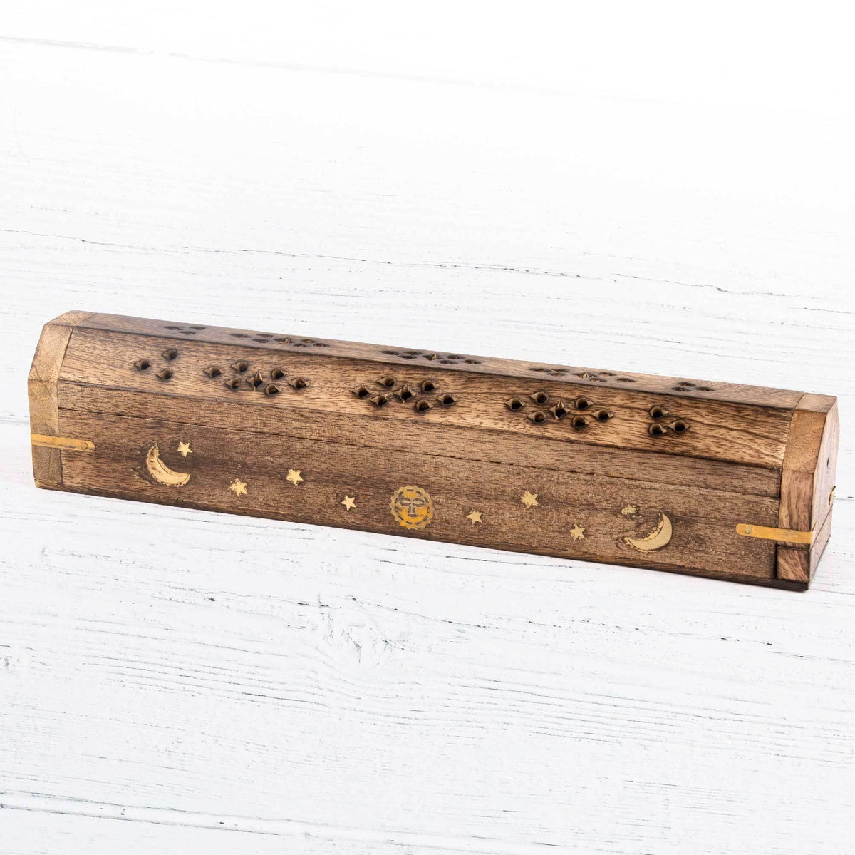 Wooden Incense Boxes - Moon Stars and Sun Ray