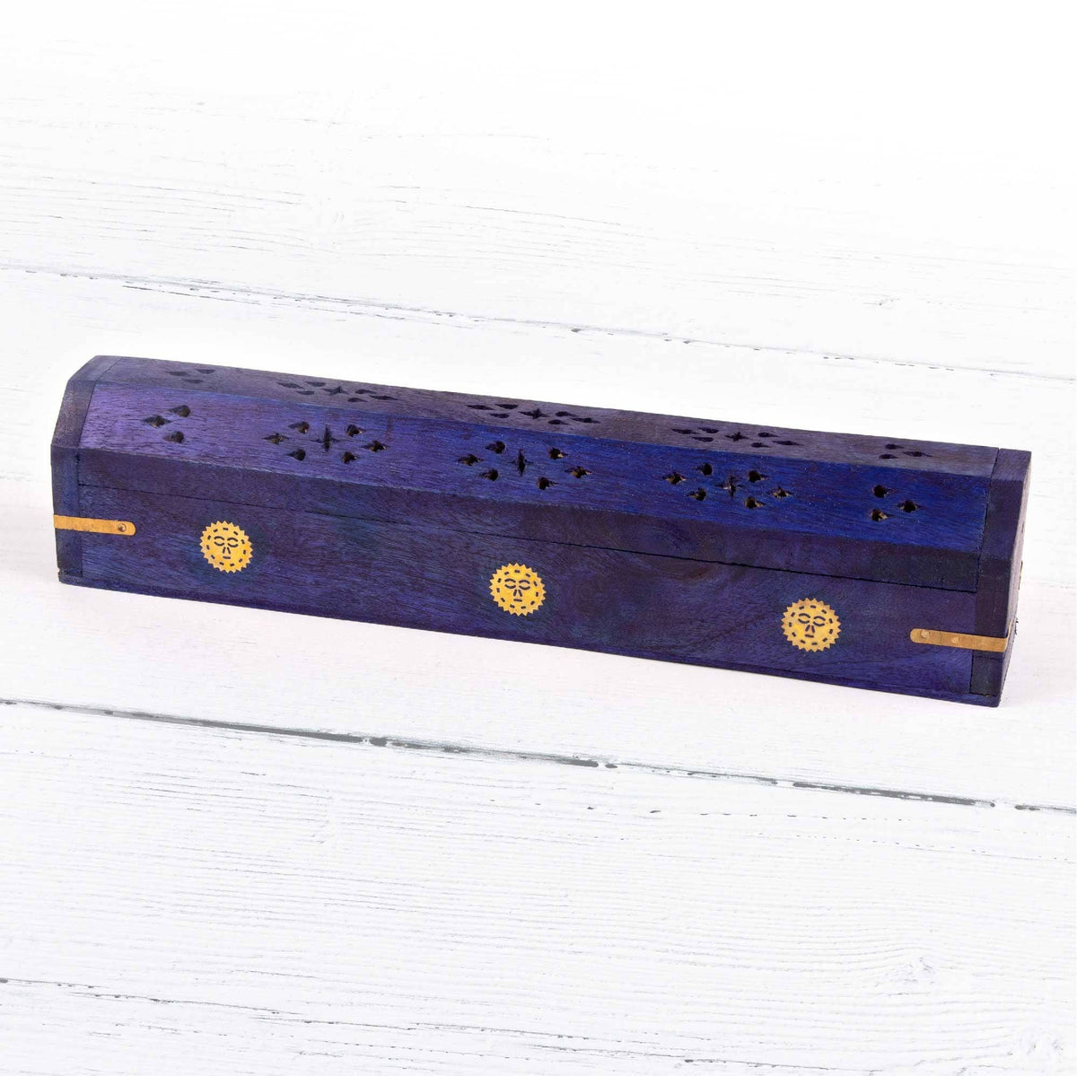 Wooden Incense Boxes - Moon Stars and Sun Ray