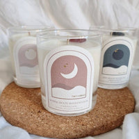 New Moon Crystal Intention Candle