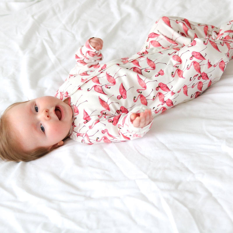 Fred & Noah - Flamingo cotton sleepsuit