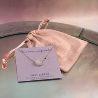 Rose Quartz - 14k Gold Plated Necklace