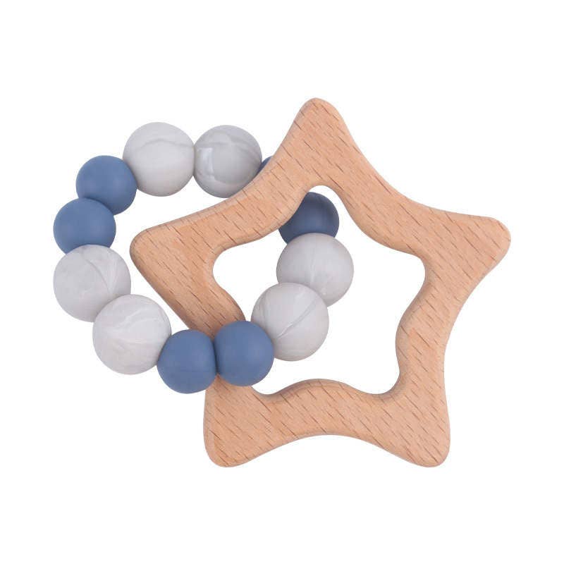 Star Teether  - Beech Wood - Ginger