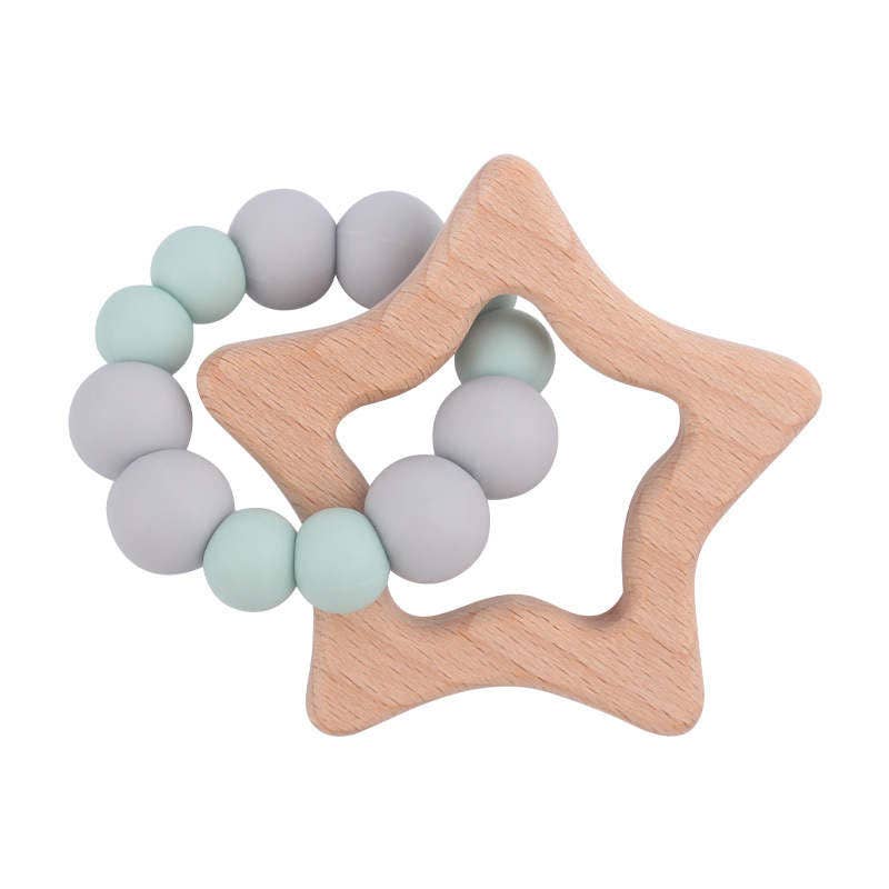 Star Teether  - Beech Wood - Ginger