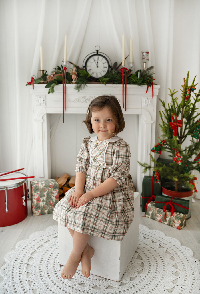 Tartan Dress With Matching Bloomers