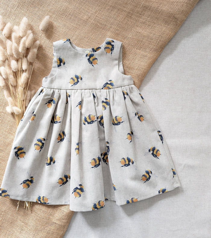 AshleyRose - Linen Look Bumble Bee Dress