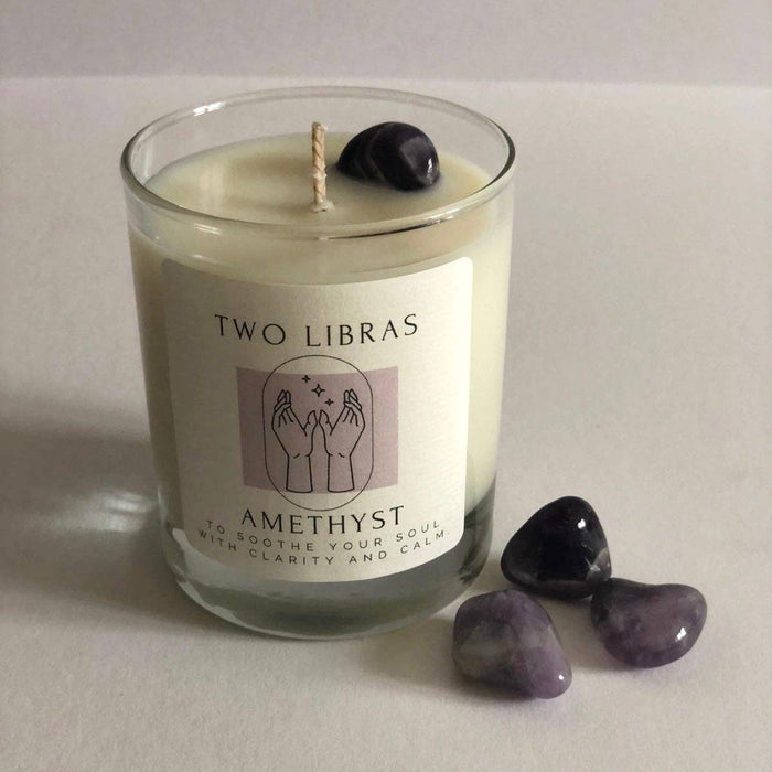 Amethyst Crystal Intention Candle