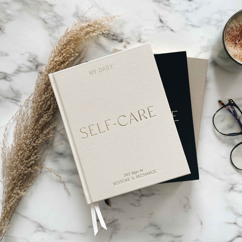 My Daily Self-Care (Almond) reflection and gratitude journal