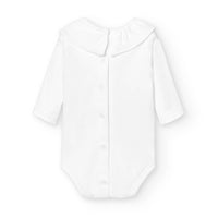 Long Sleeve Ruffle Neck Baby Bodysuit