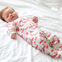 Fred & Noah - Flamingo cotton sleepsuit