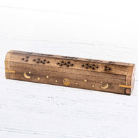 Wooden Incense Boxes - Moon Stars and Sun Ray