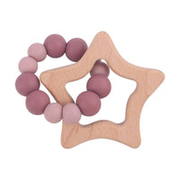 Star Teether  - Beech Wood - Ginger