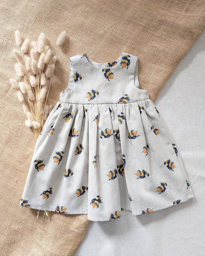 AshleyRose - Linen Look Bumble Bee Dress