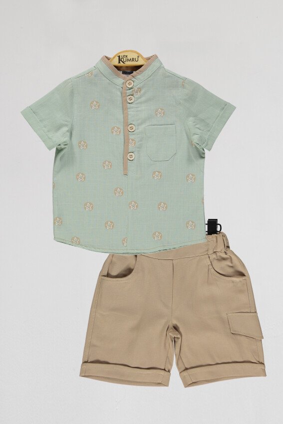 Boys Shirt and Short Set Was £24.99 Now £9.99