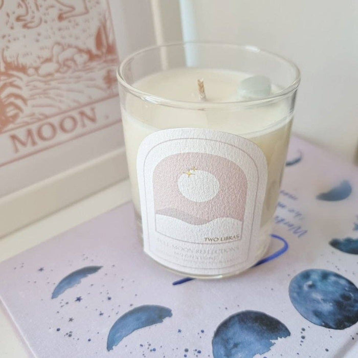 Full Moon Crystal Intention Candle